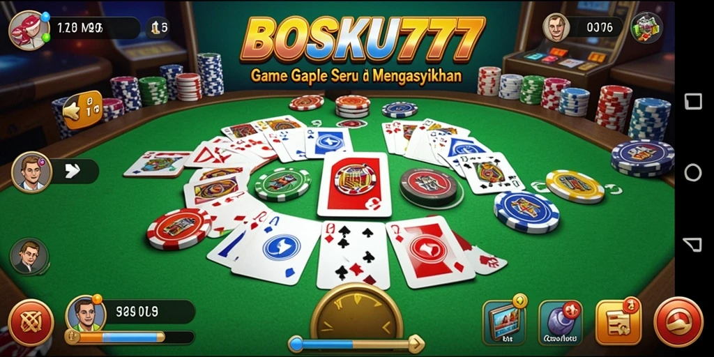 Tampilan gameplay seru dari BOSKU777 dengan interaksi antarpemain.