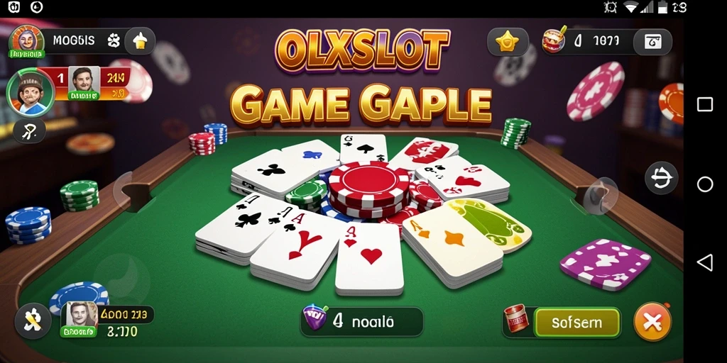 Tampilan gameplay seru dalam OLXSLOT dengan fitur Gaple yang menarik.