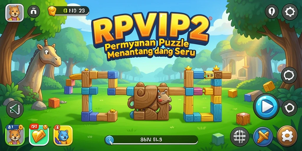 Tampilan menarik gameplay Puzzle RPVIP2 dengan berbagai tantangan seru.