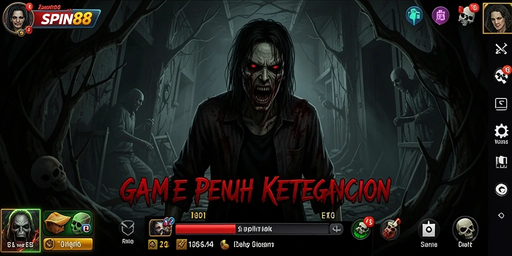 Tampilkan gameplay SPIN88 yang menakutkan dan mendebarkan.