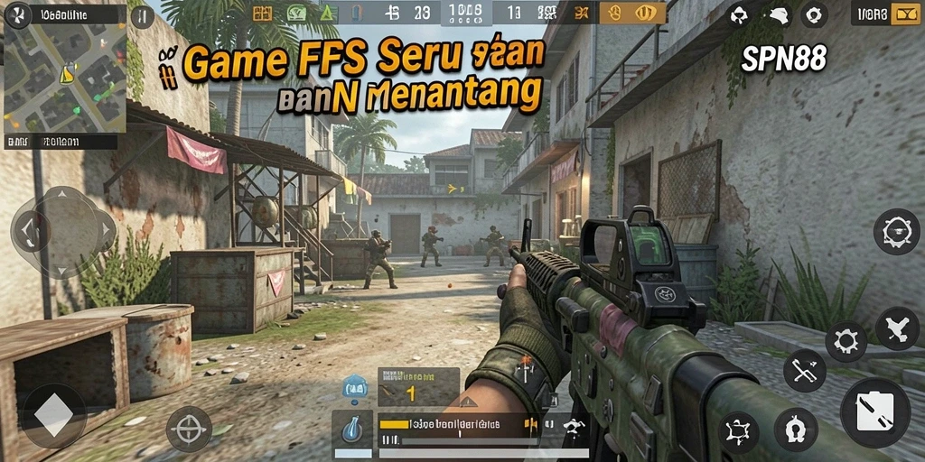 Tampilan gameplay SPN88 dengan pertempuran intens dan grafis menawan.