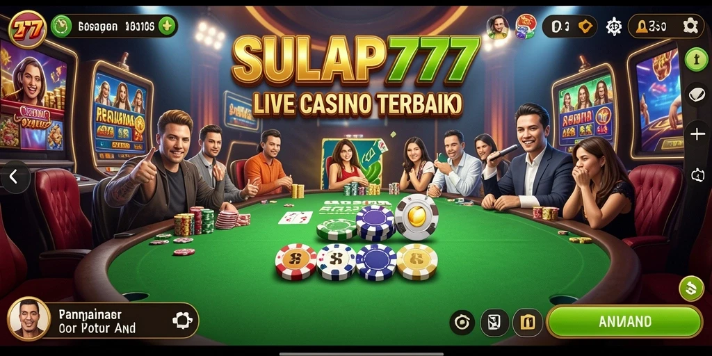 Tampilan gameplay SULAP777 yang seru di Live Casino.
